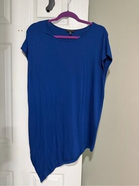 Women’s Blue Genevette Asymmetric Tee